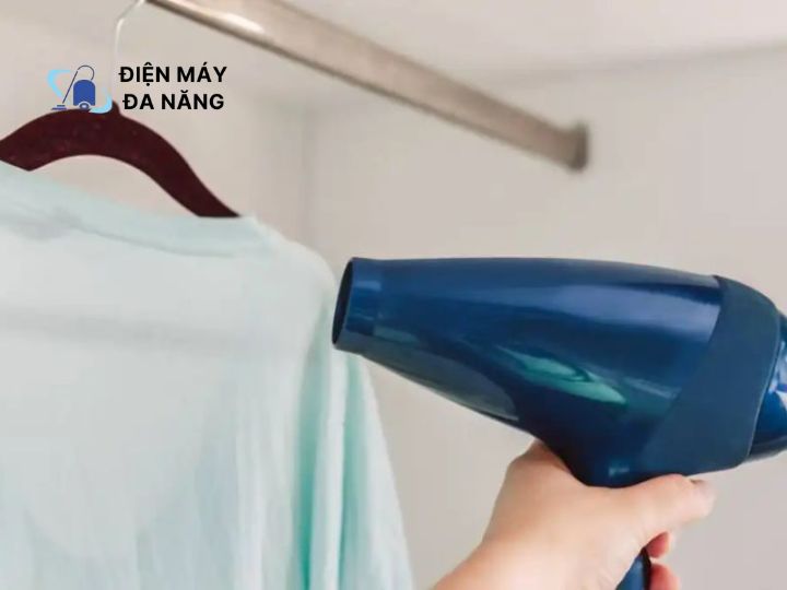 Hong khô bằng máy sấy tóc