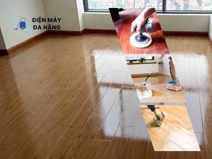 Kết hợp các cách để đánh bóng sàn gỗ chuyên nghiệp hơn