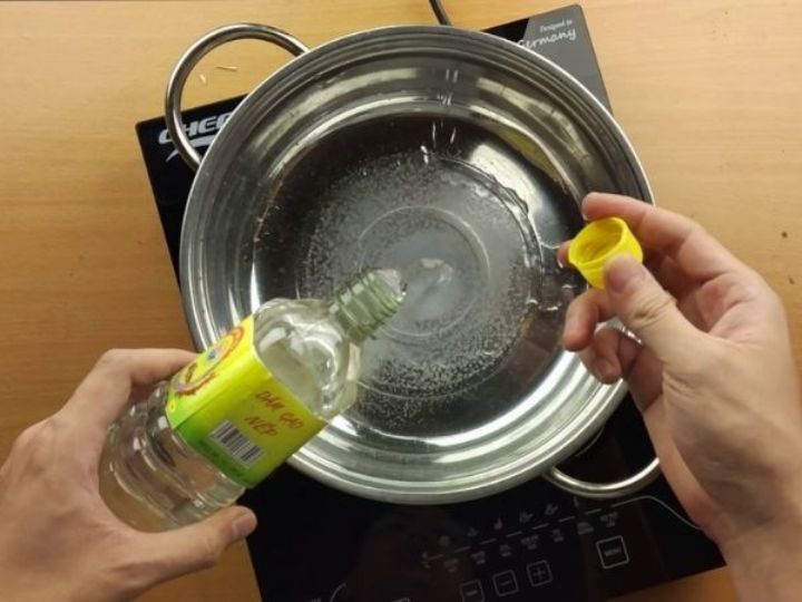 Làm bóng inox bằng giấm 