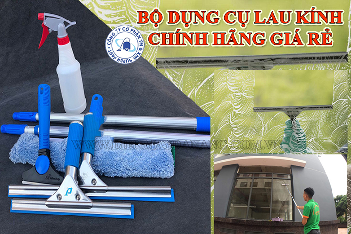 bộ dụng cụ lau kính tại bình dương
