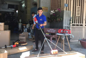 Máy đầm thước tại Huế