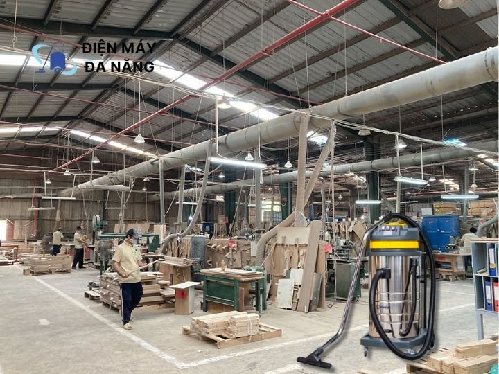 Máy hút bụi tại các nhà xưởng