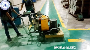 Máy mài phá sơn Epoxy cũ