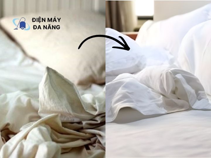 Lưu ý khi tự tẩy trắng chăn ga gối đệm tại nhà