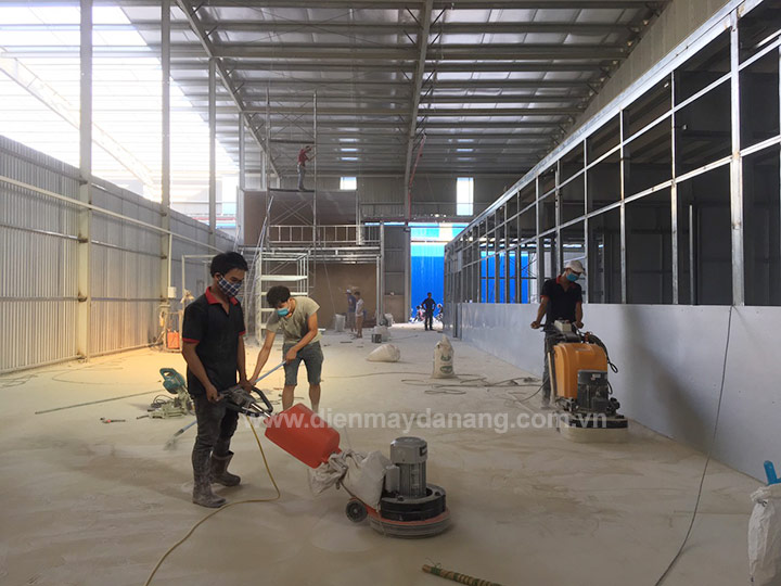 Máy mài sàn bê tông dùng cho nền nhà xưởng