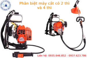 phân biệt máy cắt cỏ 2 thì và 4 thì