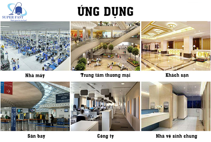 ứng dụng quạt thổi thảm