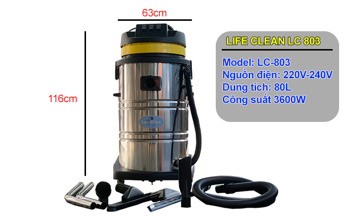 thông số Máy hút bụi Lc 803
