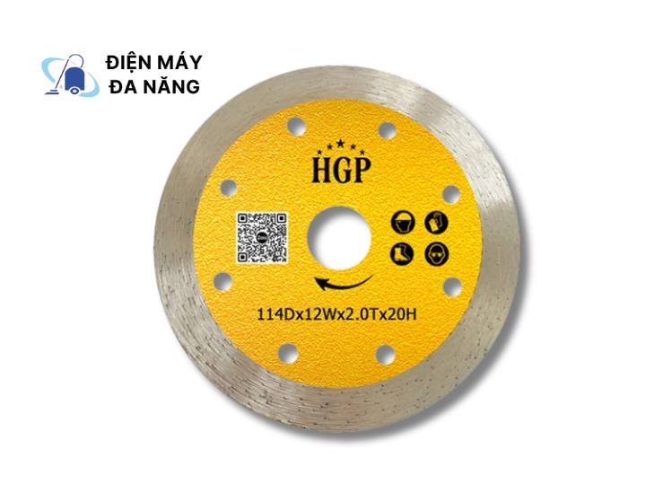 Đặc điểm nổi bật của lưỡi cắt đá granite nước HGP 114mm