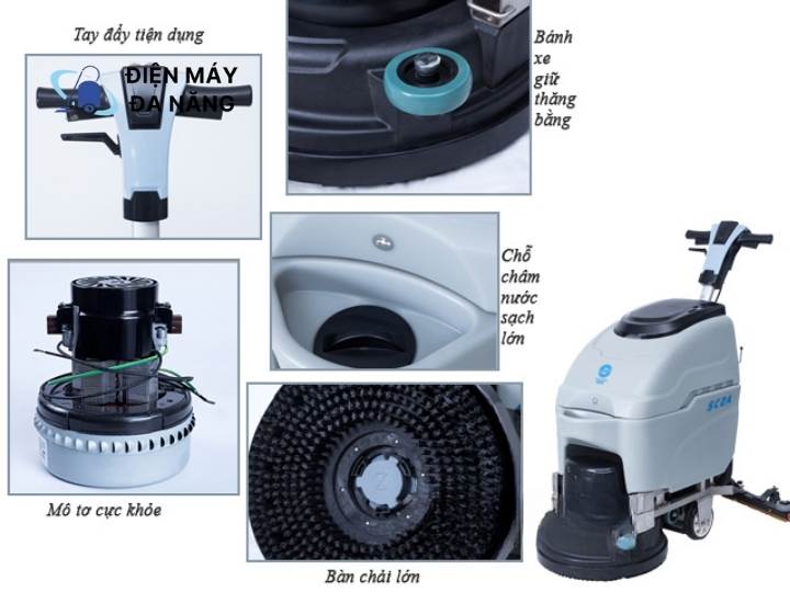 Máy chà sàn liên hợp Super Clean SC 2A Điện Máy Đa Năng địa chỉ cung cấp máy chà sàn tốt nhất hiện nay