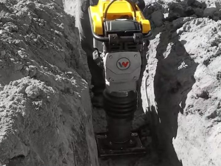 Ứng dụng phổ biến của máy đầm đất Wacker Neuson MS64A