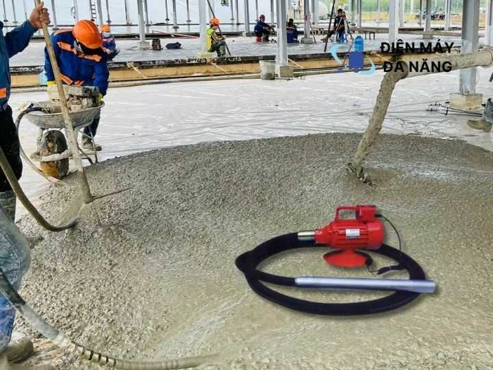 Ứng dụng của máy đầm dùi bê tông Julan 1.5 
