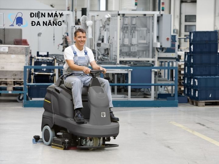 Hướng dẫn vận hành máy chà sàn vệ sinh ngồi lái Karcher B90 R Classic Bp