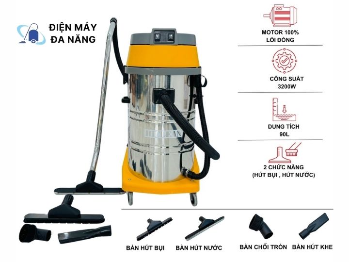 Ứng dụng của máy hút bụi model HC-90