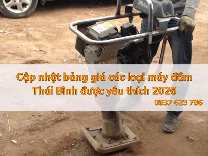 Cập nhật bảng giá các loại máy đầm Thái Bình được yêu thích 2026