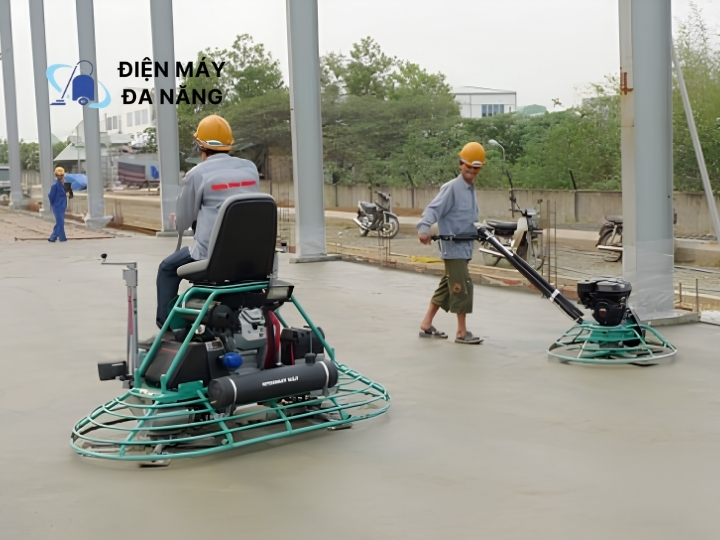 Máy xoa nền bê tông đôi