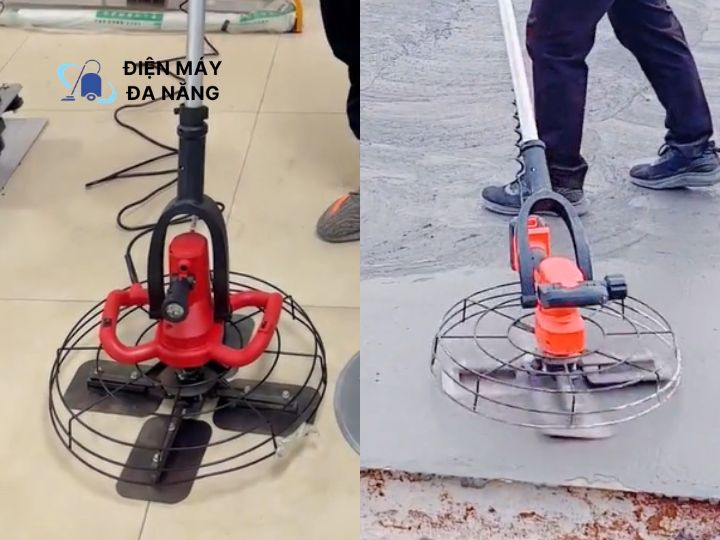 Xoa bê tông mini chạy điện